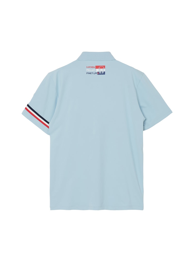 LPFG メンズ スカル＆トリコロールバンド 半袖ポロシャツ |LUCIEN
