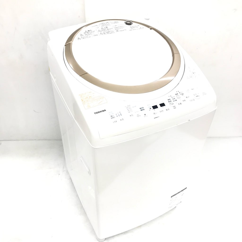 中古 タテ型洗濯乾燥機 東芝 AW-9V6 2017年製 洗濯9.0kg 乾燥4.5kg