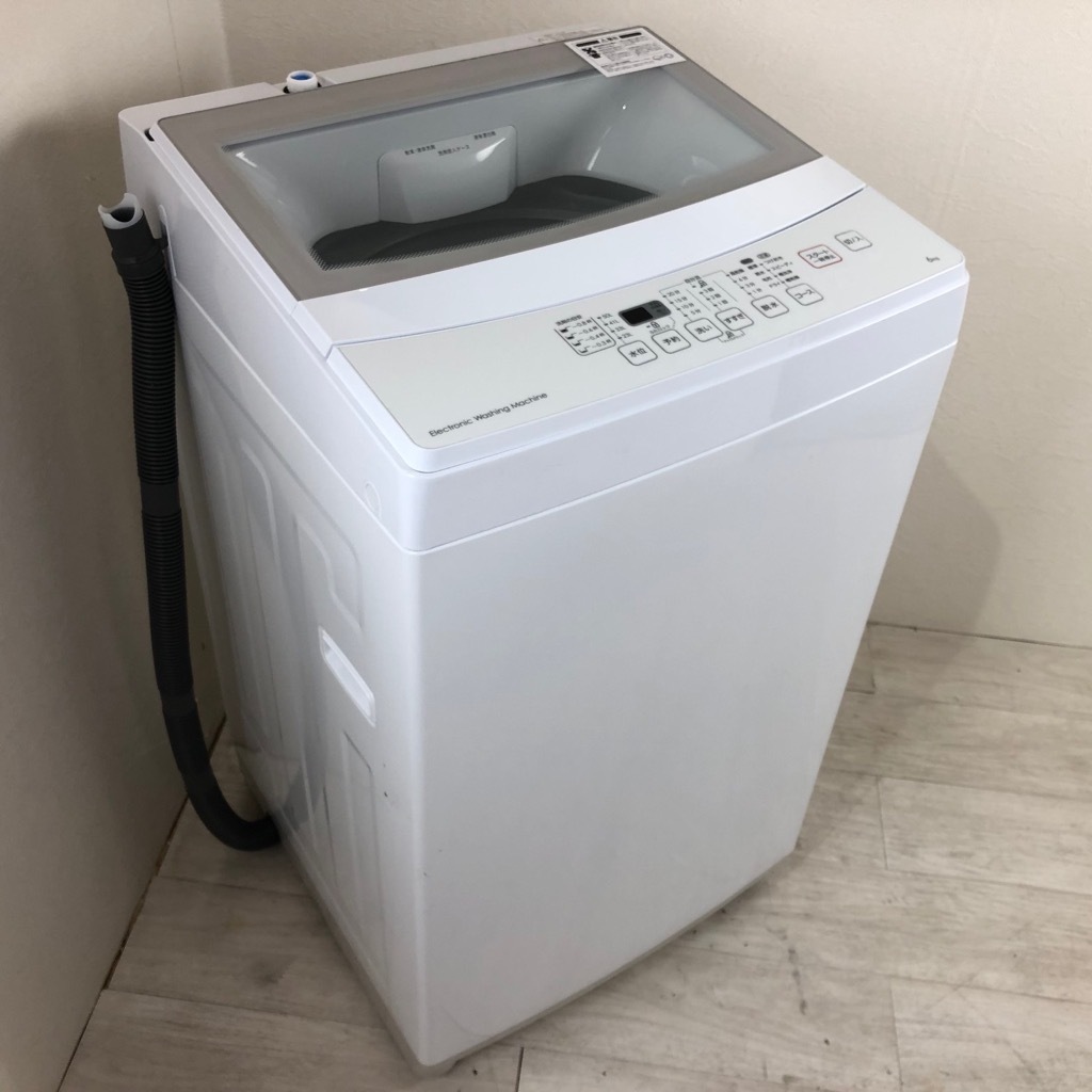 中古 美品 高年式 全自動洗濯機 風乾燥機能 ニトリ 6.0kg NTR60 2019年