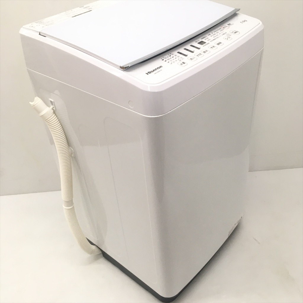 中古 高年式 ハイセンス 5.5kg 送風乾燥機能付き全自動洗濯機 HW-G55A