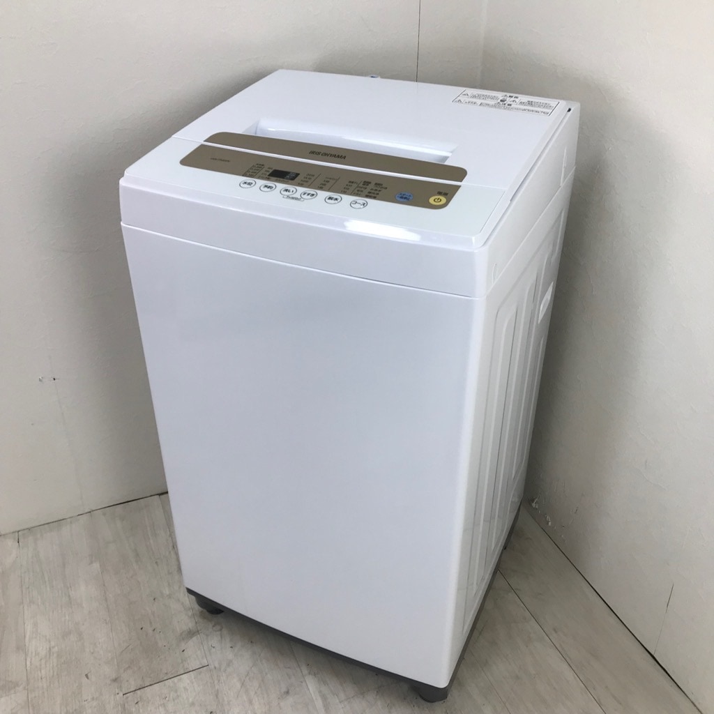 中古 アイリスオーヤマ 5.0kg 全自動洗濯機 IAW-T502EN 槽洗浄コース