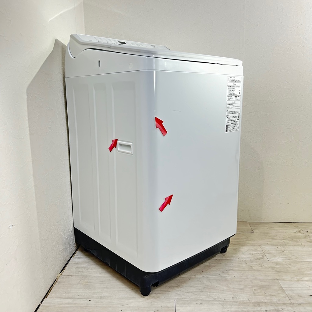10kg 全自動洗濯機 パナソニック NA-FA100H7 2019年製造 ホワイト 自動
