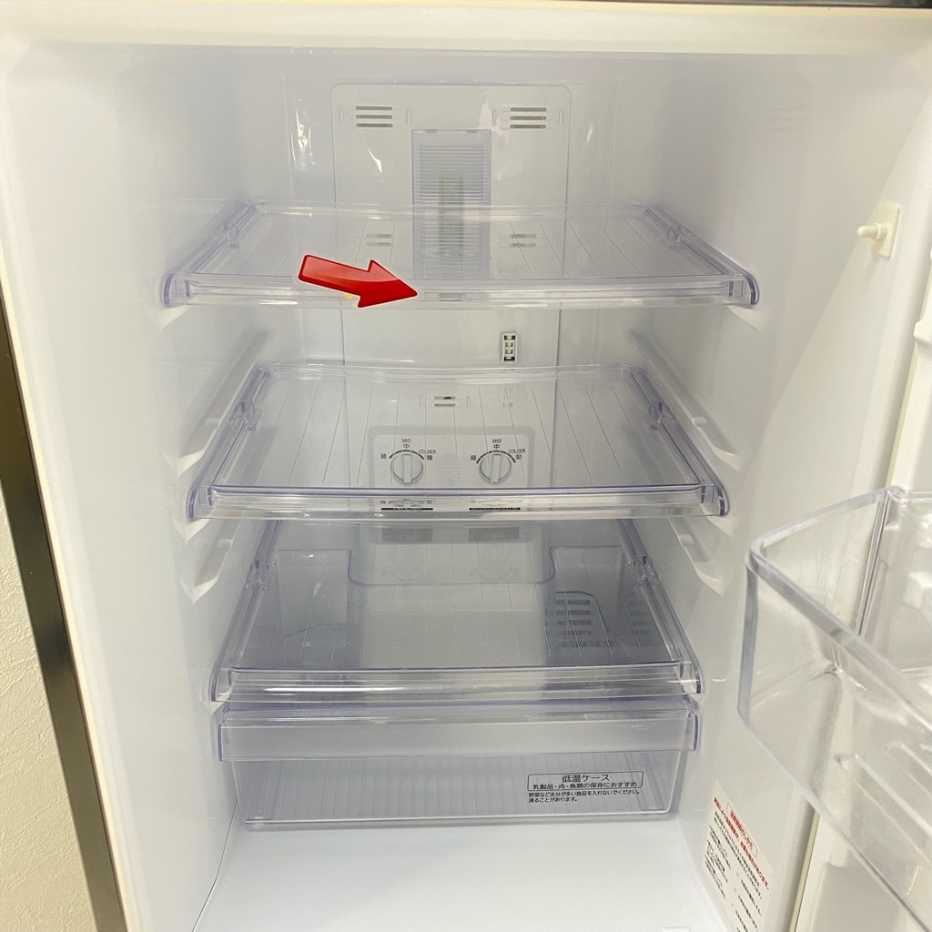 中古 146L 2ドア冷蔵庫 ブラック 三菱電機 MR-P15A-B 2017年製 単身用