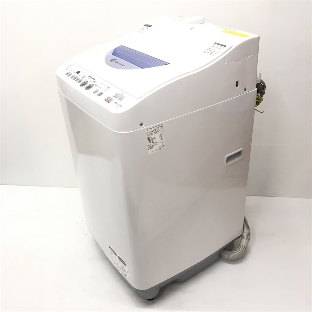 中古 Ag+イオン 洗濯5.5kg 乾燥3.0kg 全自動洗濯乾燥機 シャープ ES