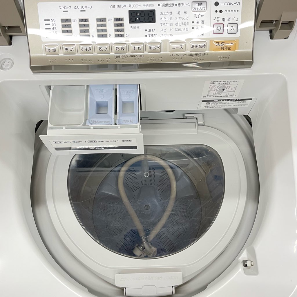 中古近郊送料格安 洗濯9.0kg 乾燥4.5kg 全自動洗濯乾燥機 パナソニック