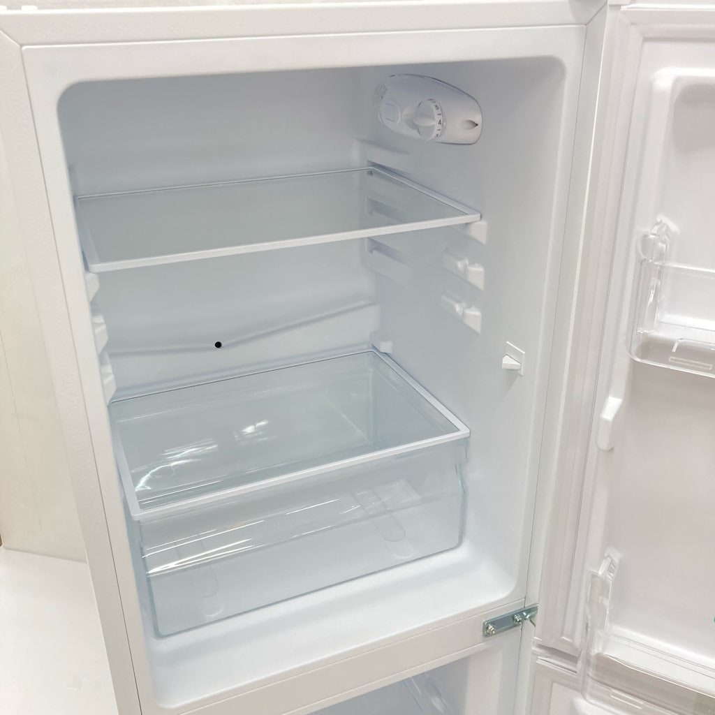 中古 117L 2ドア冷蔵庫 ヤマダ電機モデル YRZ-C12G2 2019年製 直冷式