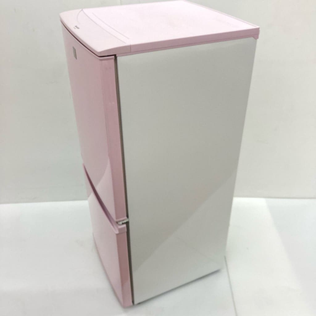 中古 希少 137L つけかえどっちもドア ピンク 2ドア冷蔵庫 シャープ SJ