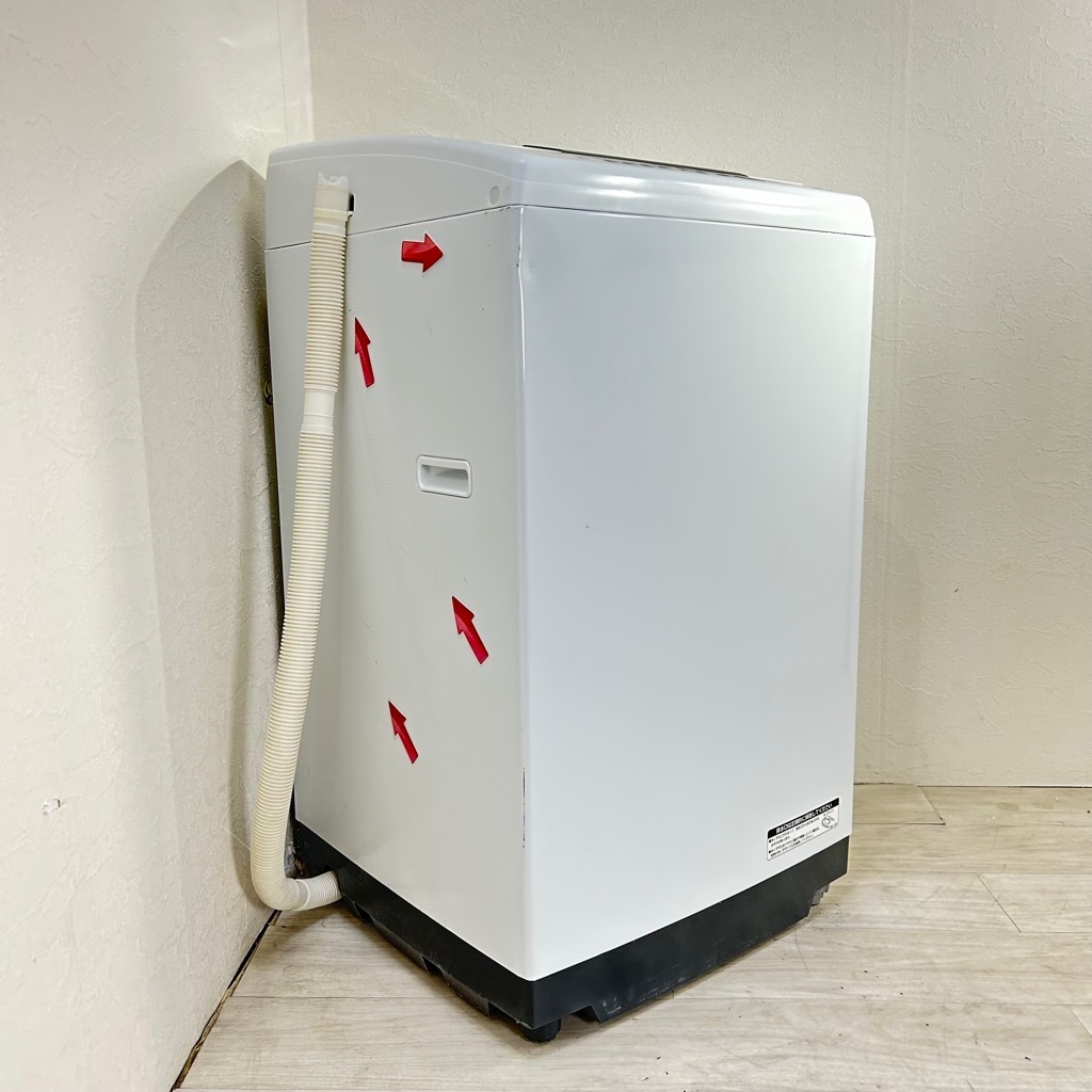 中古 日立 7.0kg 全自動洗濯機 白い約束 NW-70C 2019年製 簡易乾燥機能