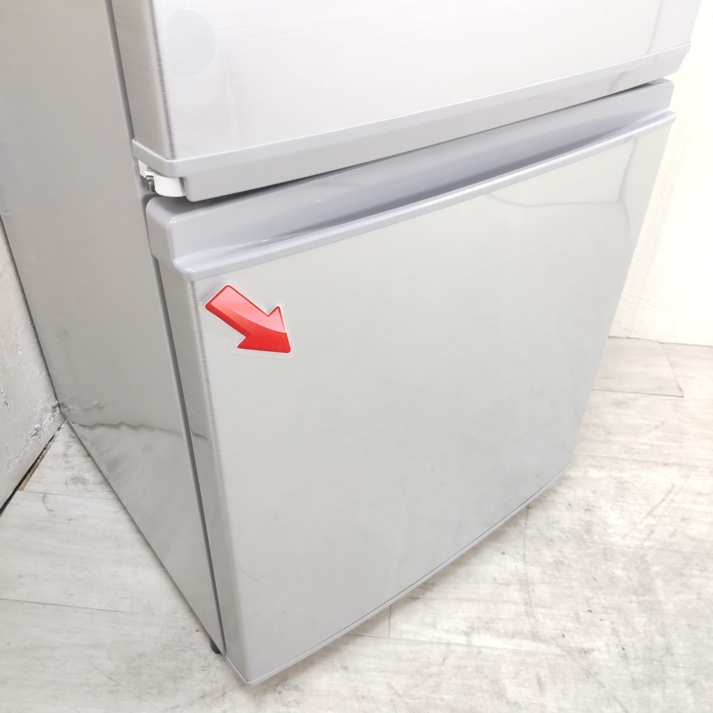 中古 冷蔵庫 137L つけかえどっちもドア シルバー 2ドア シャープ SJ