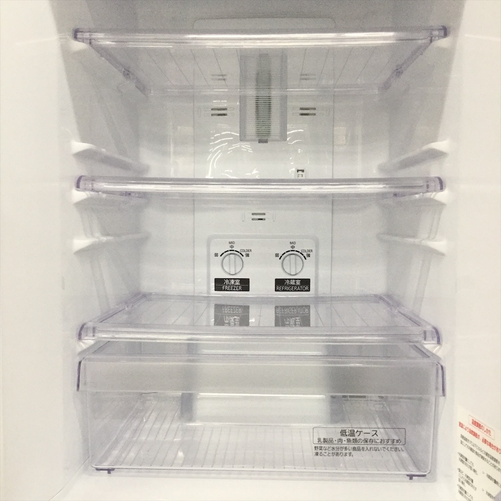 中古 2ドア冷蔵庫 146L 自動霜取りファン式 三菱 ブラック MR-P15EZ-KK