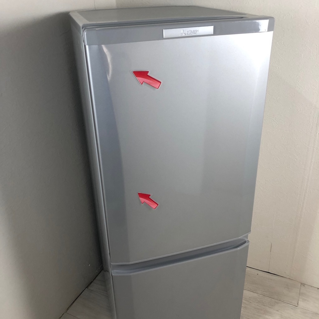 中古 冷蔵庫 三菱 MR-P15Y-S 146L 2ドア冷蔵庫 シルバー 2015年製 単身