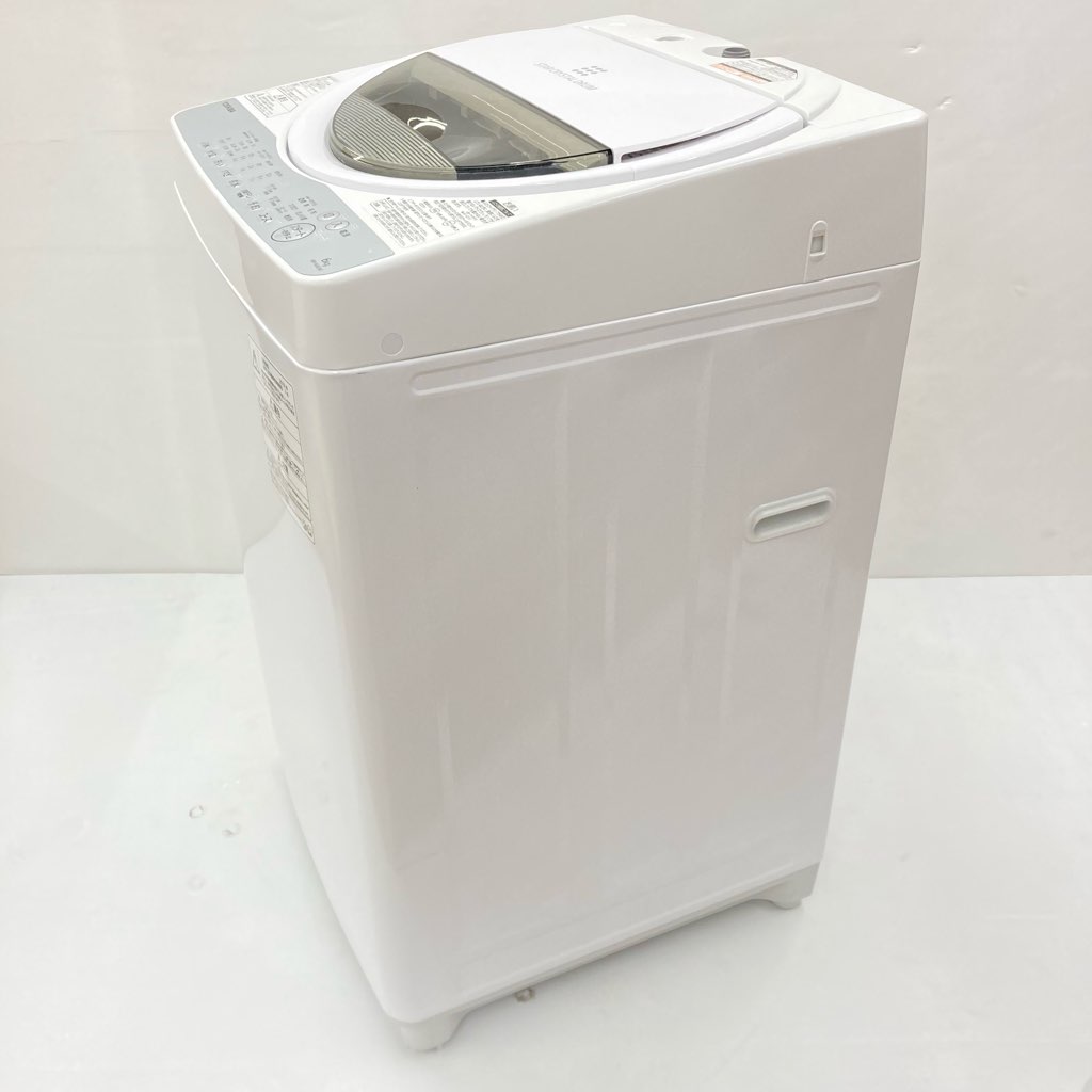 中古 風乾燥 全自動洗濯機 東芝 6.0kg AW-6G6 2018年製 グランホワイト