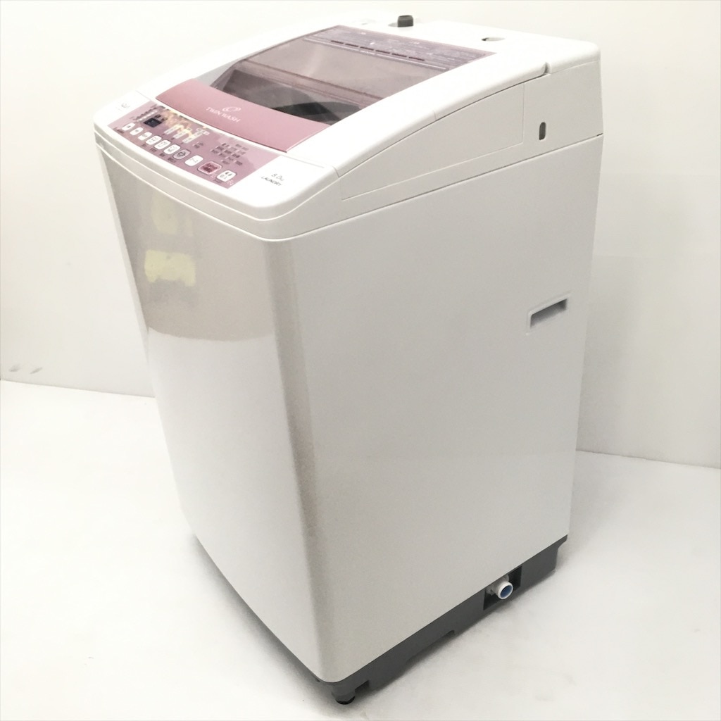 中古 美品 8.0kg 全自動洗濯機 アクア AQW-VW800F 2017年製 循環ビック