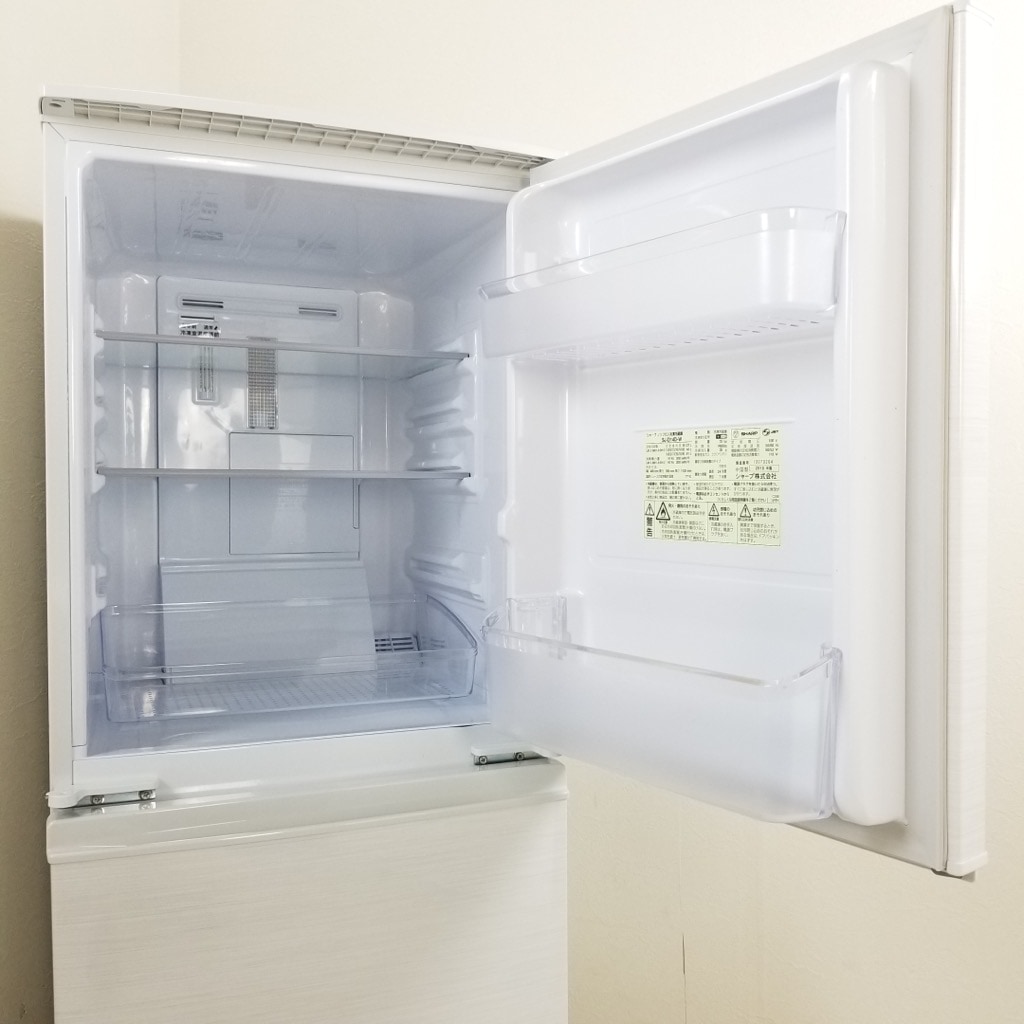 中古 高年式 137L つけかえどっちもドア 2ドア冷蔵庫 シャープ SJ-D14D