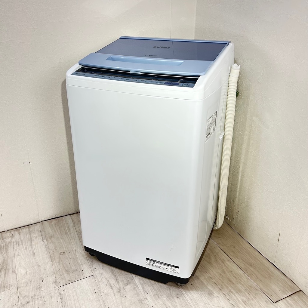 中古 7.0kg 全自動洗濯機 ビートウォッシュ 日立 BW-V70C 2019年製造