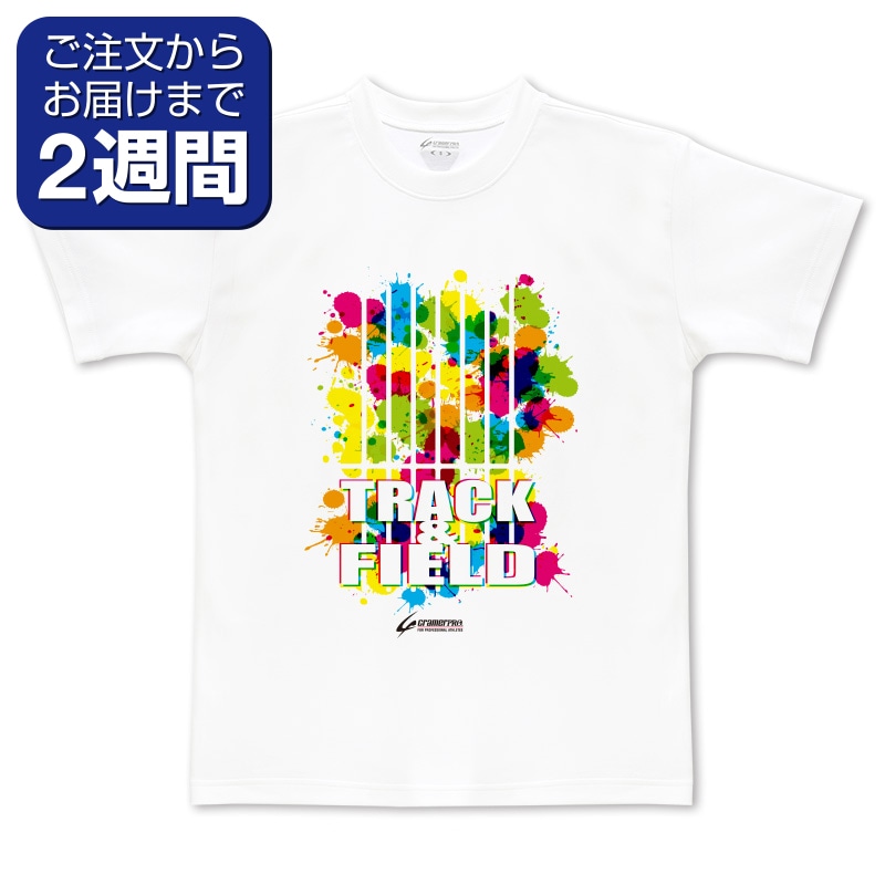 カラフルインク（前面プリントTシャツ/陸上） | 定番デザインウェア