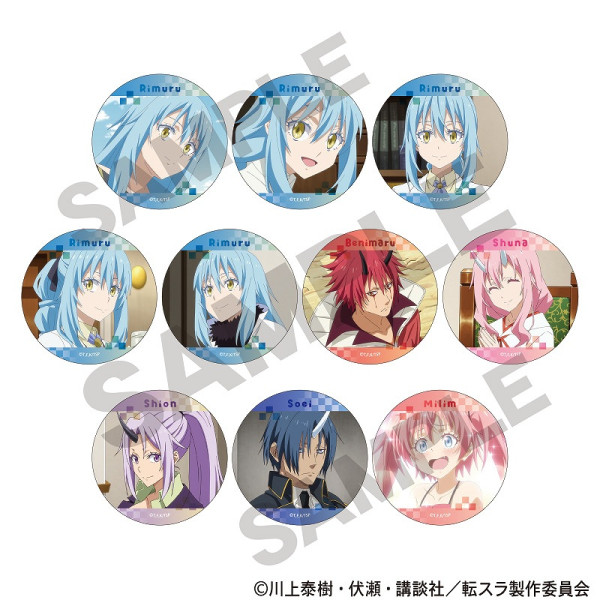 予約商品2月下旬発送】転生したらスライムだった件 トレーディング缶バッジ