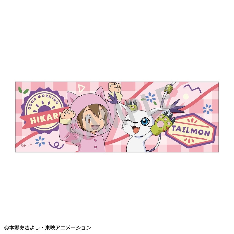 デジモンアドベンチャー ロングスクエア缶バッジ＿八神ヒカリ