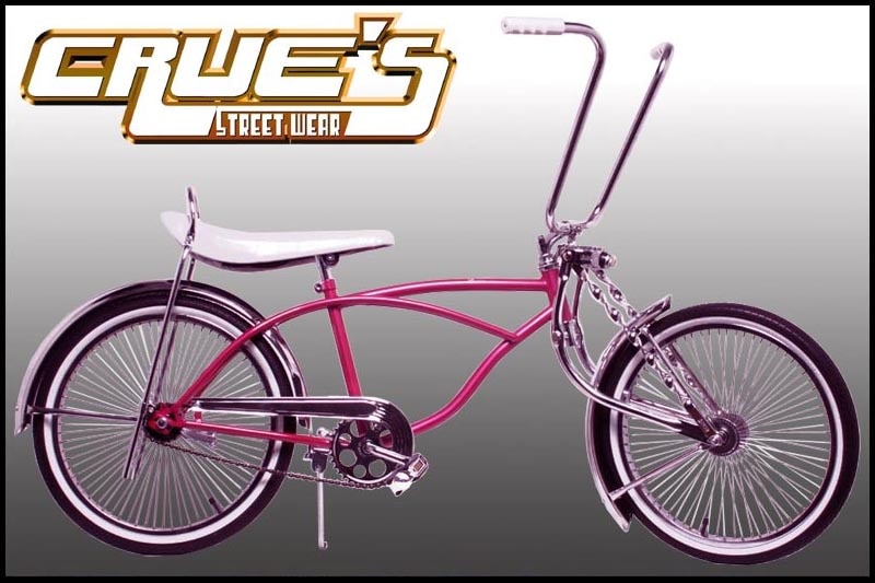 ローライダー自転車 クルーズ カスタム ピンク ローチャリ ビーチ