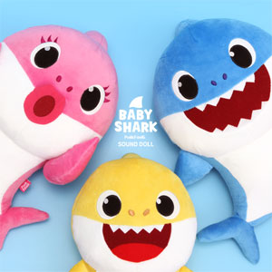先払いのみ） 韓国ぬいぐるみ BABY SHARK（ちびザメ） サメのかぞく