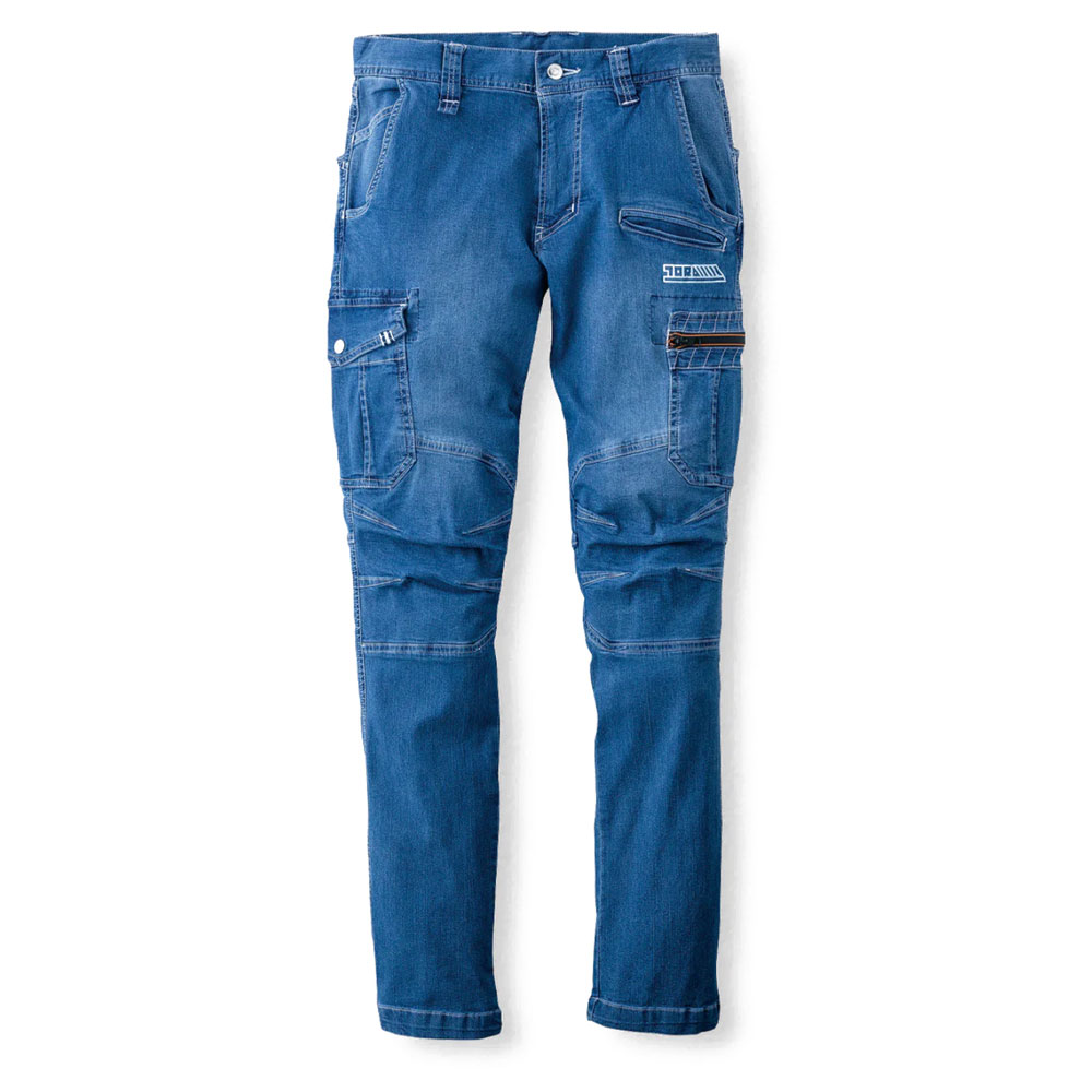 寅壱 サマー デニム カーゴパンツ 8970-219 接触冷感 春夏 ズボン