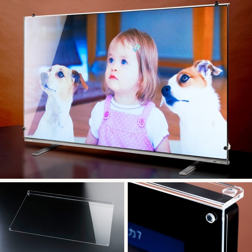 有機EL対応 液晶テレビ保護パネル 65インチ 65型 オーダーメイド 反射