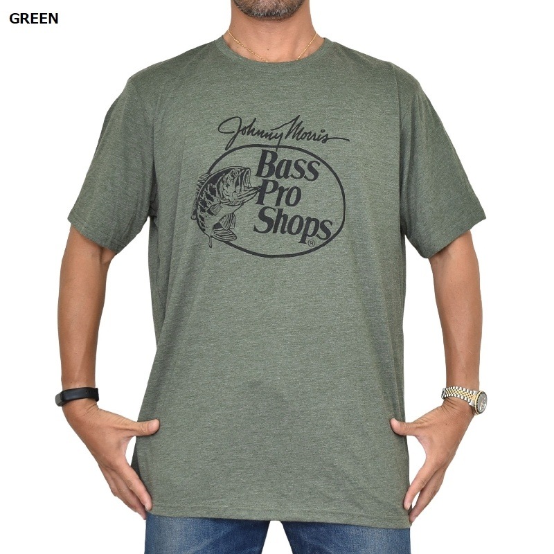 BASS PRO SHOPS フィッシングシャツ グリーン M（L） BASS PRO SHOPS