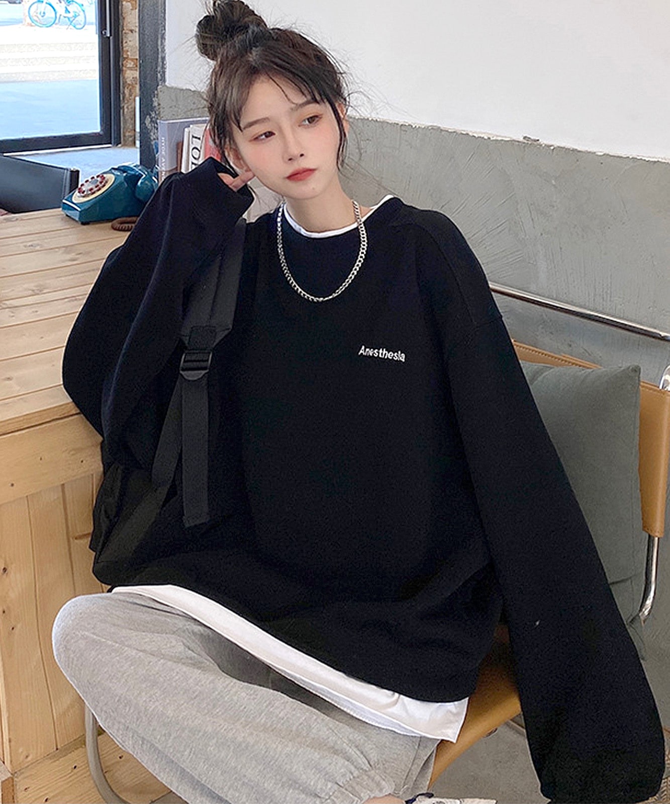 DEVICE select ストリートデザイン スウェット トレーナー メンズ