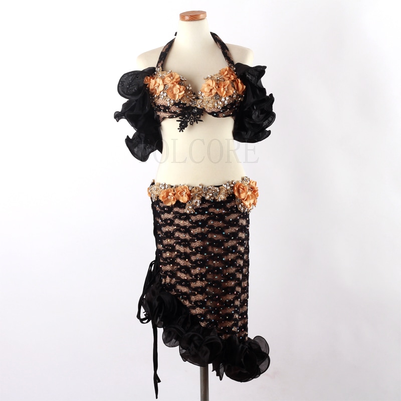 ベリーダンス衣装ブラとスカート2点セットレースYB-007 | 即日発送