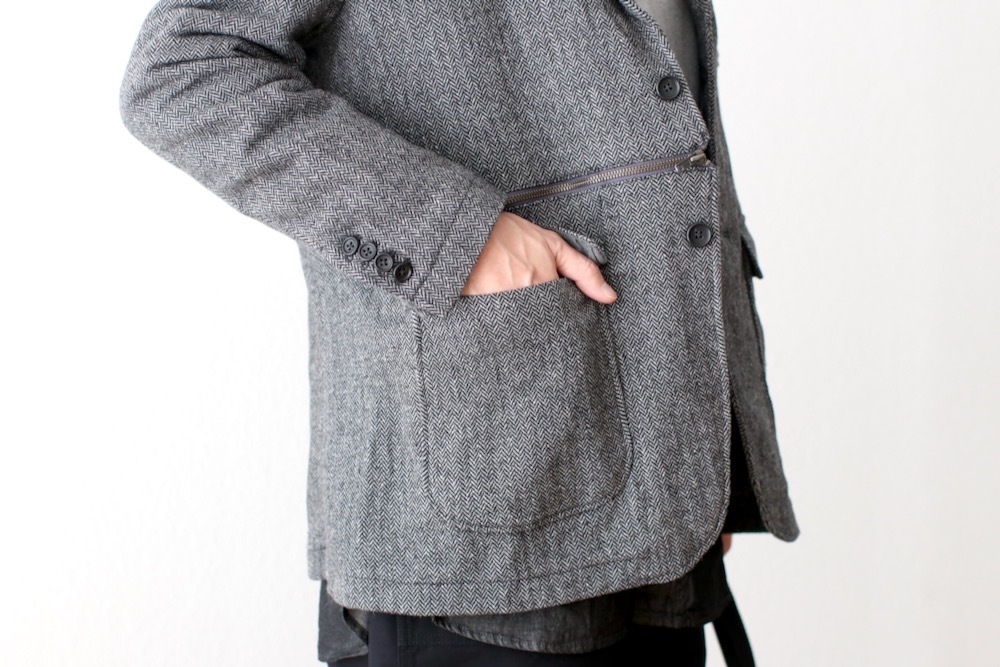 ハ*ル様 Engineered Garments ジップアップジャケット / ブ ENGINEERED GARMENTS [Zip Jacket -Solid Poly Wool Flannel-]