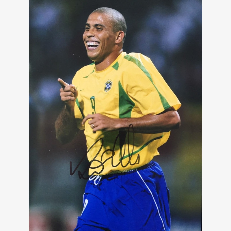 ロナウド直筆サイン入りブラジル代表02/03フォト | THE DUGOUT