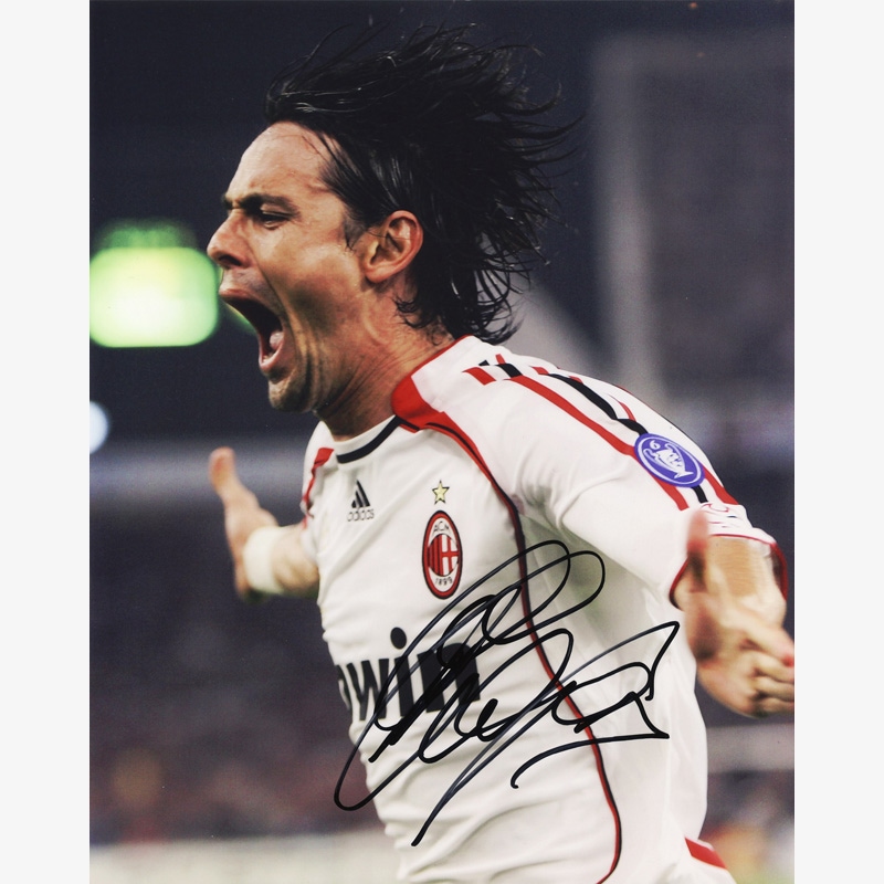 インザーギ直筆サイン入りACミラン06/07フォト | THE DUGOUT
