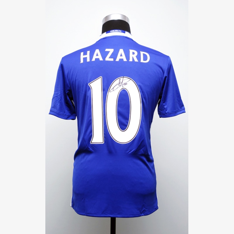 アザール直筆サイン入りチェルシー16/17ホームユニフォーム | THE DUGOUT