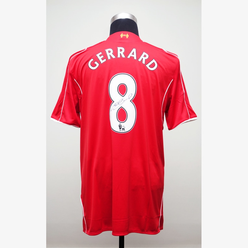 ジェラード直筆サイン入りリバプール14/15ホームユニフォーム | THE DUGOUT