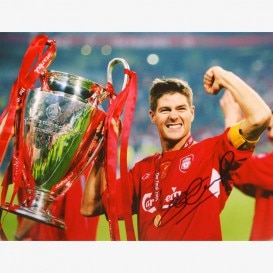 ジェラード直筆サイン入りリバプール14/15ホームユニフォーム | THE DUGOUT