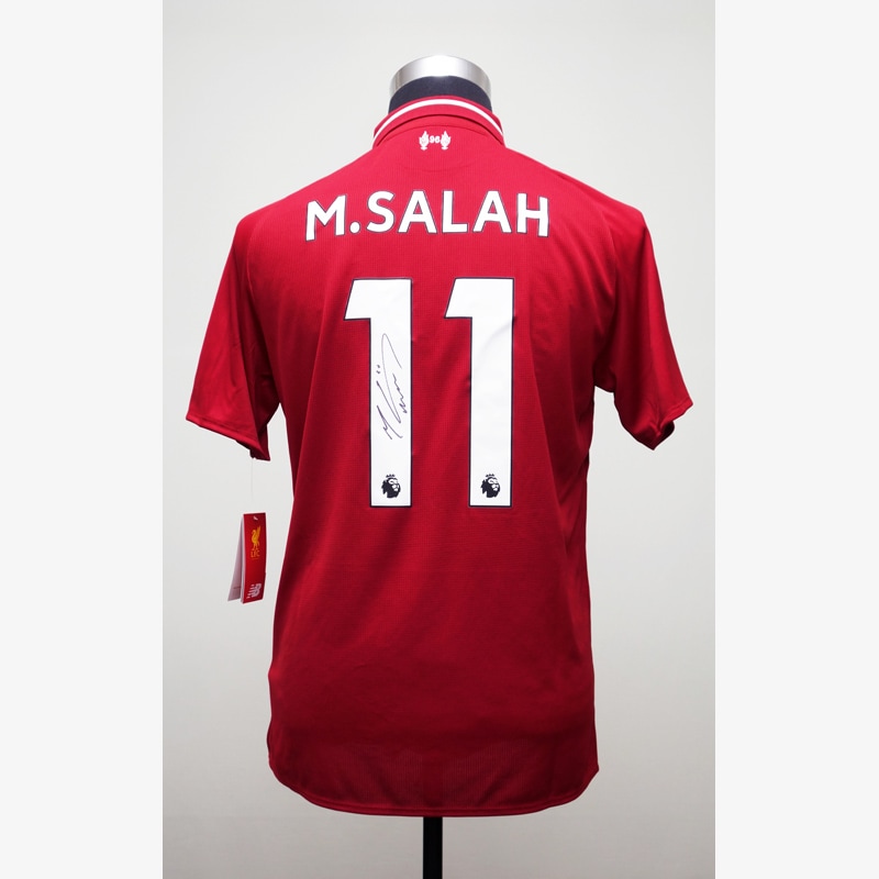 サラー直筆サイン入りリバプール18/19ホームユニフォーム | THE DUGOUT