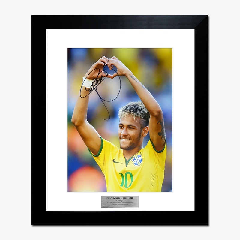 ネイマール直筆サイン入りブラジル代表2014フォト特製フレーム② | THE