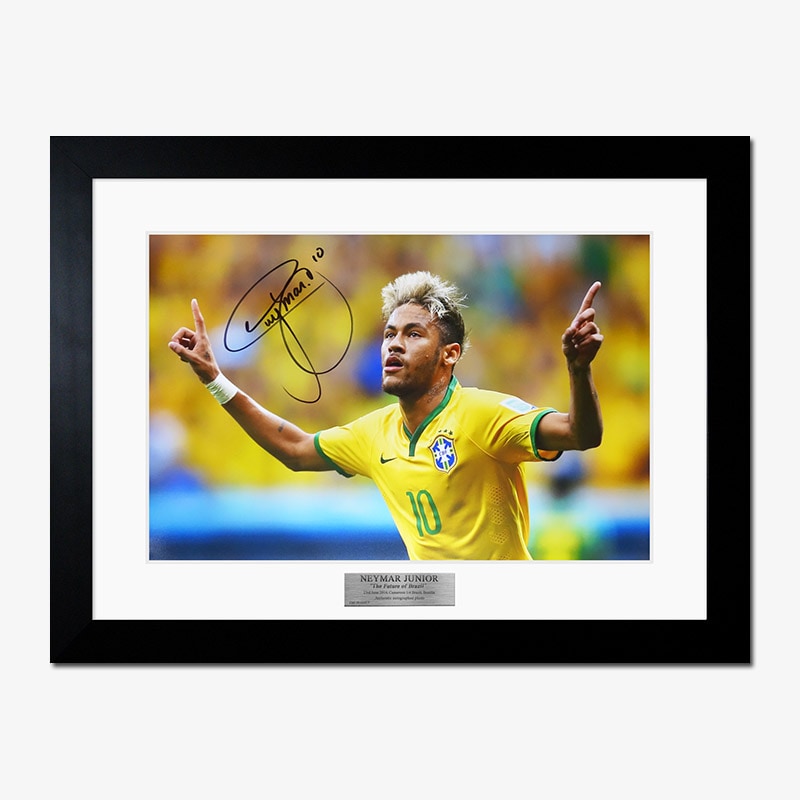 ネイマール直筆サイン入りブラジル代表2014フォト特製フレーム | THE