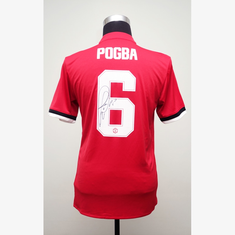 ポグバ直筆サイン入りマンチェスターU17/18ホームユニフォーム | THE