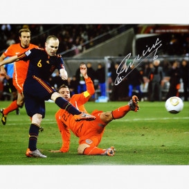 イニエスタ直筆サイン入りバルセロナ17/18ホームユニフォーム | THE DUGOUT