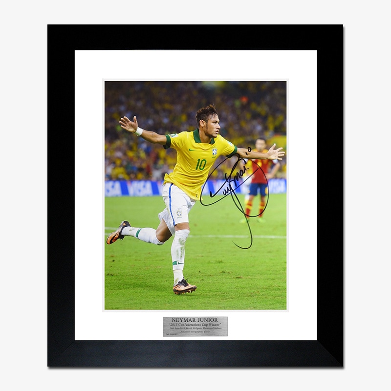 ネイマール直筆サイン入りブラジル代表2013フォト特製フレーム | THE
