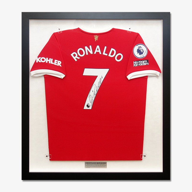 ロナウド直筆サイン入りマンチェスターU21/22ホームユニフォーム特製