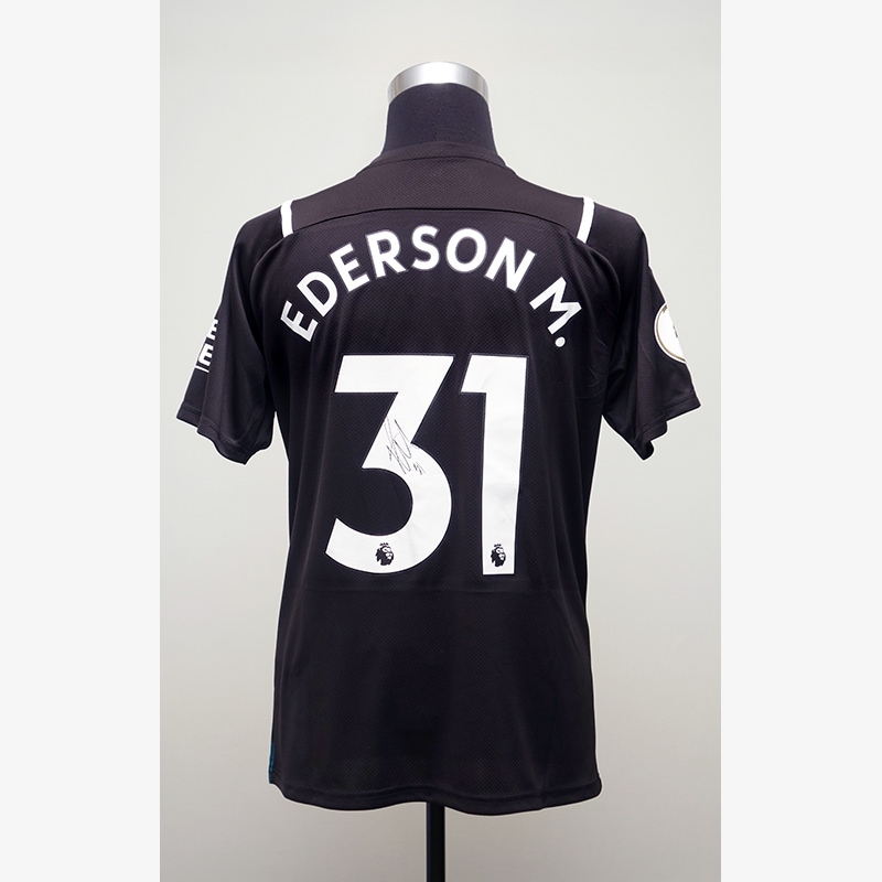 エデルソン直筆サイン入りマンチェスターシティ21/22GKユニフォーム