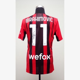 イブラヒモビッチ直筆サイン入りACミラン22/23フォースユニフォーム