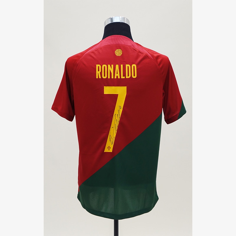 ロナウド直筆サイン入りポルトガル代表2022ホームユニフォーム | THE