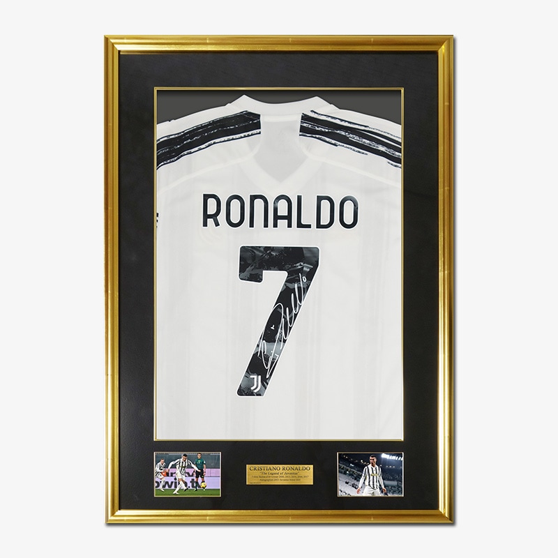 ロナウド直筆サイン入りユベントス20/21ホームユニフォーム特製