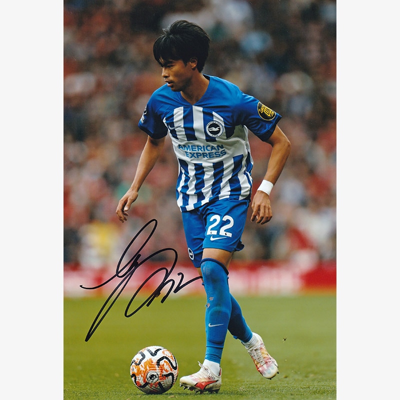 三笘薫 直筆サイン入りブライトン23/24フォト (A4) | THE DUGOUT