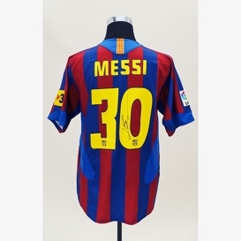 リオネル・メッシ直筆サイン入りメモラビリアを販売 - THE DUGOUT