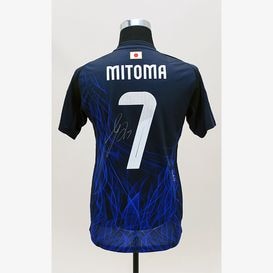 三笘薫 直筆サイン入り日本代表2024ホームユニフォーム