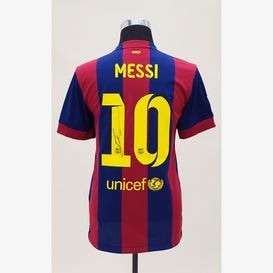 メッシ直筆サイン入りバルセロナ11/12ホームユニフォーム | THE DUGOUT